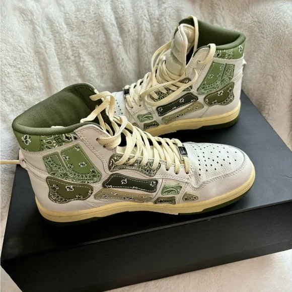 SALE ◆ AMIRI ◆ バンダナ Skeleton High Top スニーカー ◆ AMIRI | Shoes | Amiri Bandana Skelton High | Poshmark